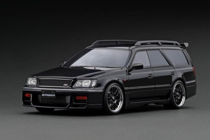 イグニッションモデル】 1/18 Nissan STAGEA 260RS (WGNC34) Black