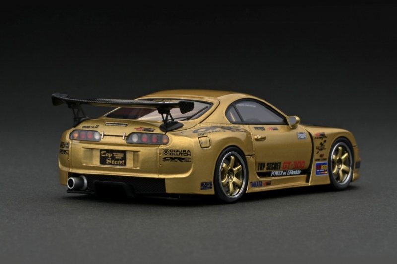 イグニッションモデル】 1/43 TOP SECRET GT300 Supra (JZA80) Gold