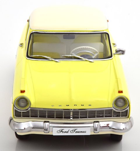 セール！！【KKスケール】 1/18 Ford Taunus 17M P2 1957 lightyellow 