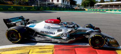 スパーク】 1/18 Mercedes-AMG Petronas F1 W13 No.63 4th Belgian GP