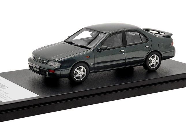 1/43 ハイストーリー　日産　ブルーバード 2000 SSS-G ATTESA S1 PACKAGE 1991　グレイッシュグリーン　ミニカー