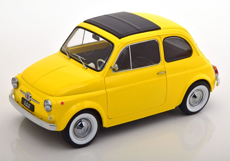 セール！！【KKスケール】 1/12 Fiat 500F 1968 yellow[KKDC120034