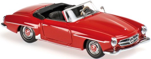 ミニチャンプス】 1/18 メルセデス ベンツ 190 SL (W121) 1955 レッド 