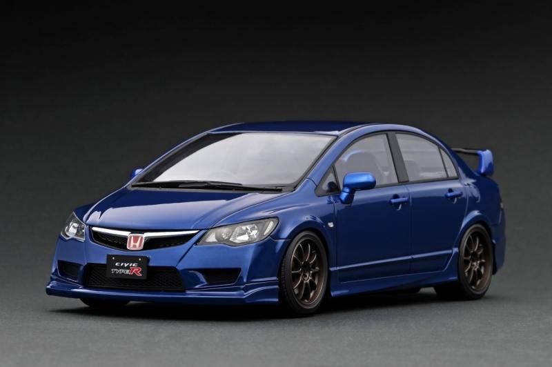 イグニッションモデル】 1/18 Honda シビック (FD2) TYPE R Blue Metallic | 代理店在庫品 | 送料無料 -  ミニカーショップ ロビンソン！Model Car shop