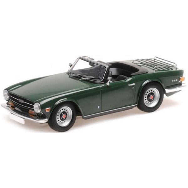 ミニチャンプス 1/18 トライアンフ TR6 1969 ダークグリーン (左ハンドル) (155132036) ミニカー