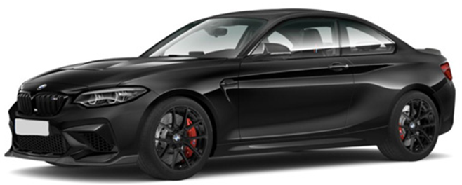 ミニチャンプス】 1/43 BMW M2 CS 2020 ブラック/ブラックホイール