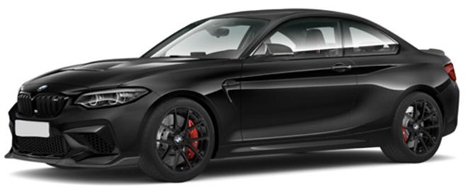 ミニカー<br> 1 43 BMW M2 CS 2020(ブラック×ブラックホイール