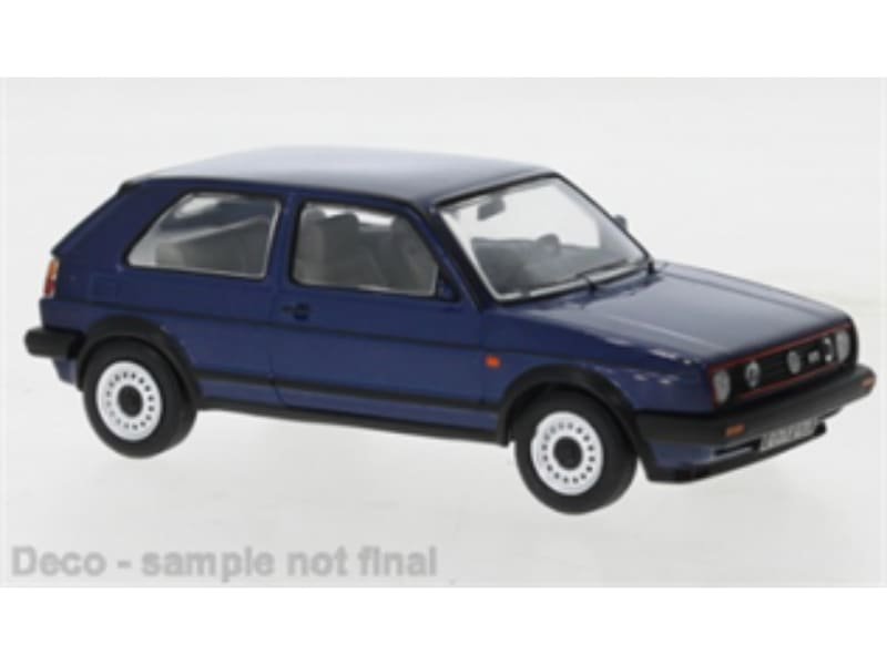 △【イクソ】 1/43 VＷ ゴルフ GTI (MKII) 1984 メタリックブルー