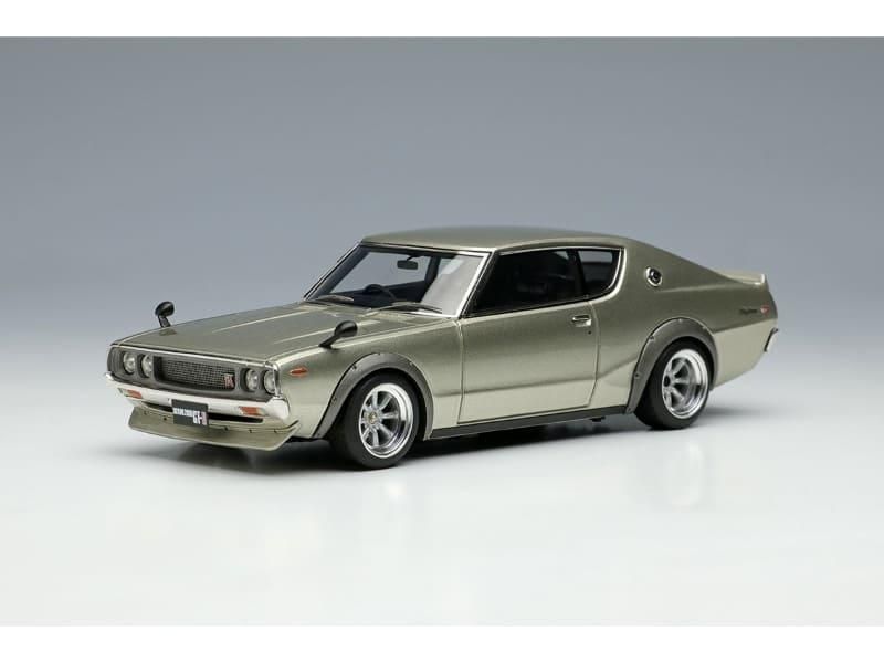 【ヴィジョン】 1/43 日産 スカイライン 2000 GT-R (KPGC110) 1973 チンスポイラー (RSワタナベ 8スポークホイール) シャンパンシルバー [VM274B]