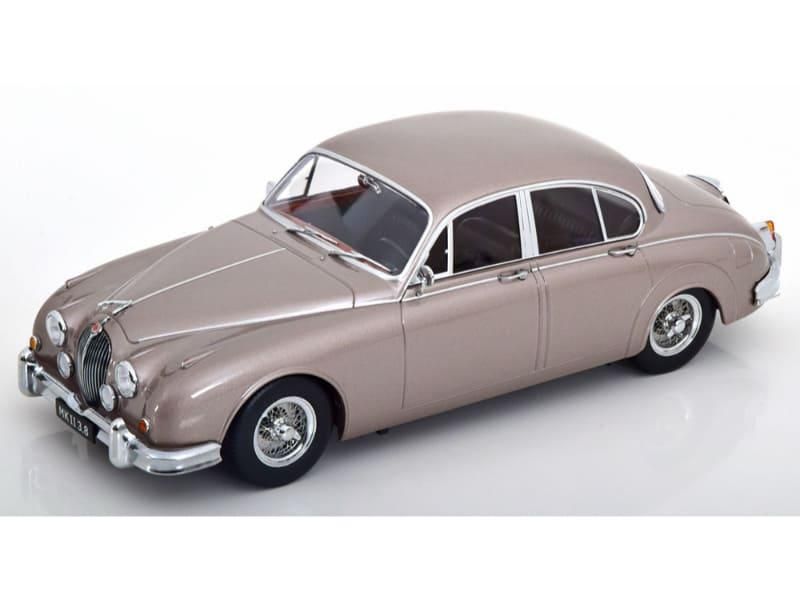 KKスケール】 1/18 ジャガー MK II 3.8 1959 パールシルバー 左