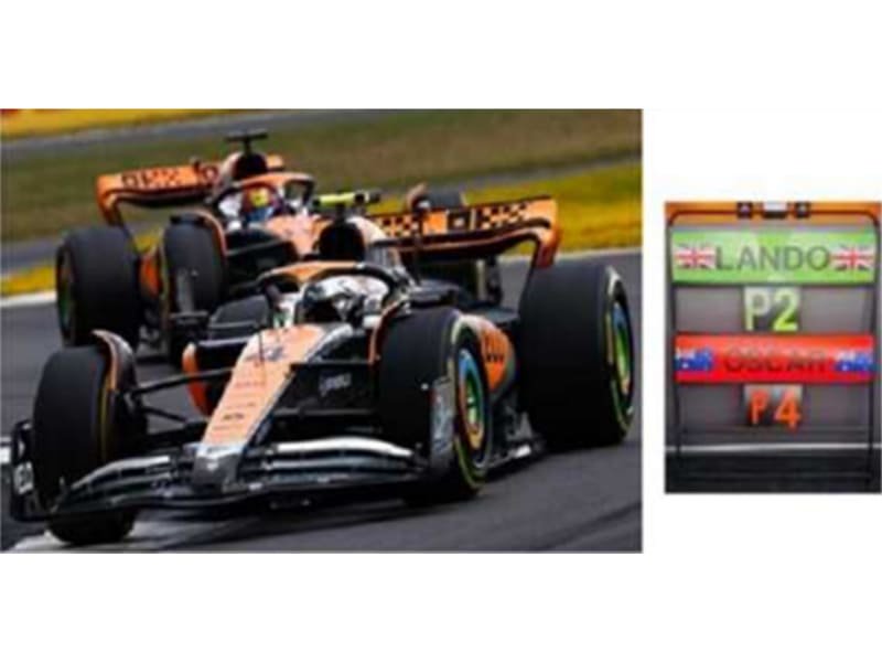 予約）【スパーク】 1/18 McLaren MCL60 No.4 McLaren 2nd British GP 2023 Lando Norris  [18S903]