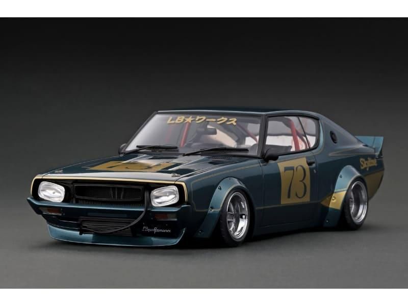 予約）【イグニッションモデル】 1/18 LB-WORKS Kenmeri 2Dr Blue 