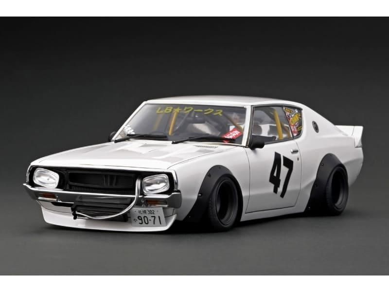 予約）【イグニッションモデル】 1/18 LB-WORKS Kenmeri 2Dr White