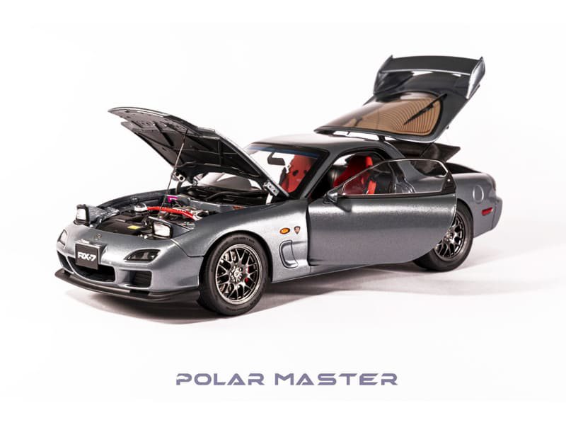 POLER MASTER MODELS】 1/18 Mazda RX-7 SPIRIT R Metallic Grey 