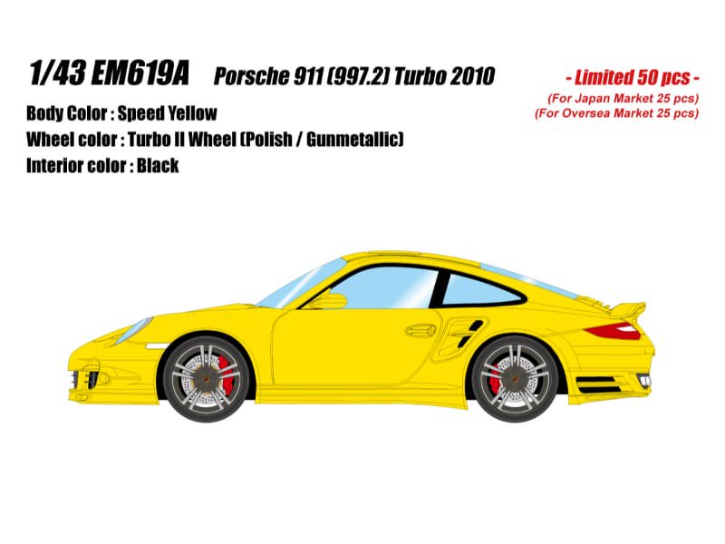 △【アイドロン】 1/43 ポルシェ 911 (997.2) Turbo 2010 スピード 