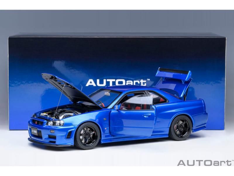 △【オートアート】 1/18 ニスモ R34 GT-R Z-tune （ベイサイドブルー）  [77462]・ミニカー通販専門店ミニカーショップロビンソンから送料無料でお届けします。