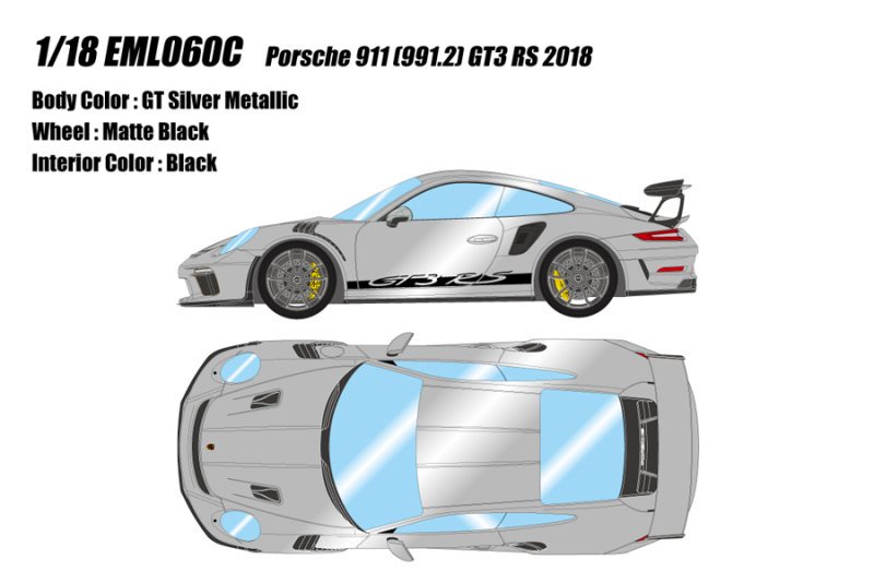 アイドロン】 1/43 ポルシェ 911 (991.2) GT3 RS 2018 GT