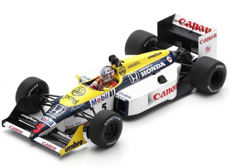 予約）【スパーク】 1/18 Williams FW11B No.5 Winner British GP 