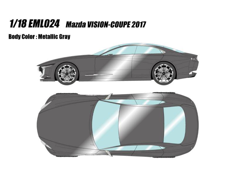 △【アイドロン】 1/18 マツダ VISION-COUPE 2017 メタリックグレー [EML024]・ミニカー通販専門店ミニカー ショップロビンソンから送料無料でお届けします。