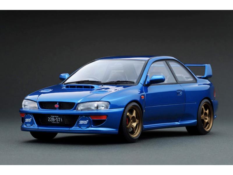 イグニッションモデル 1/18 CBA-VAB WRX STI 1667 ブルー - ミニカー