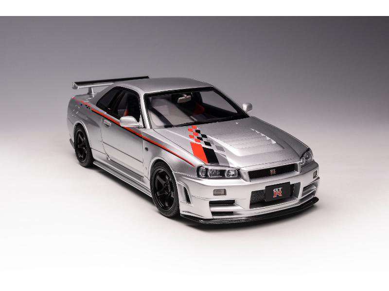 予約）【モーターヘリックス】 1/18 日産 スカイライン GT-R (R34) ニスモ CUSTOMIZED シルバー[M83429]・ミニカー 通販専門店ミニカーショップロビンソンから送料無料でお届けします。