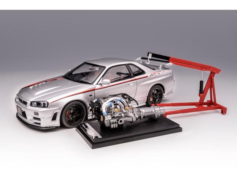 モーターヘリックス】 1/18 日産 スカイライン GT-R (R34