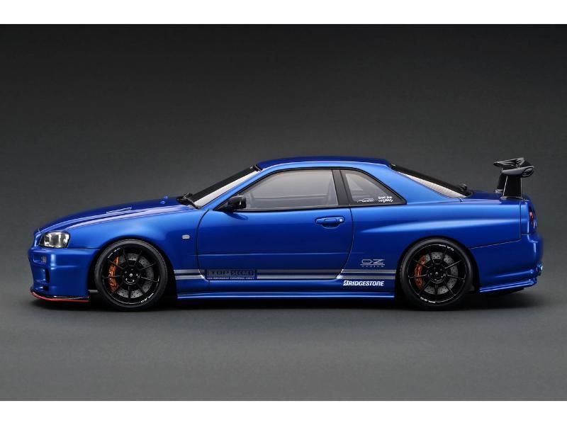 イグニッションモデル】 1/18 TOP SECRET 34GT-R (BNR34) Blue