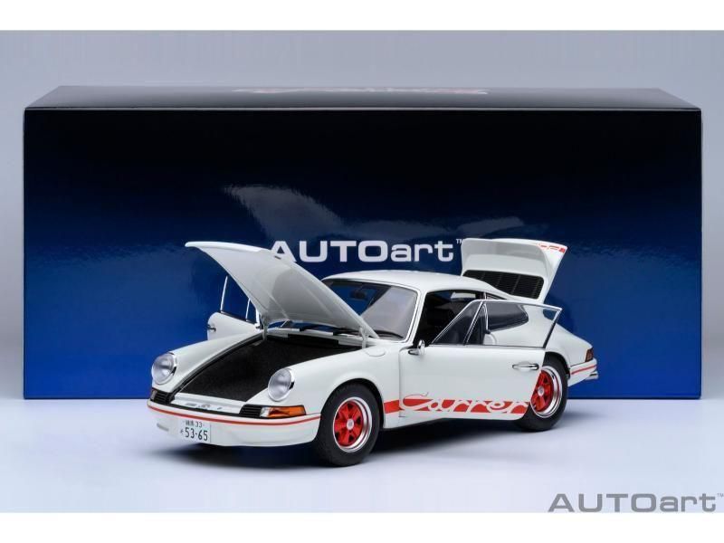 1/18AUTOart オートアート PORSCHE ポルシェ 911カレラRS AUTOart 1/18 ポルシェ 911 カレラ RS 2.7 '73 White/Red | MYミニカー