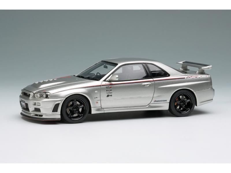 Make Up Nismo R34 Gt-R Z-Tune Silver 1/43 Eidolon | eBay