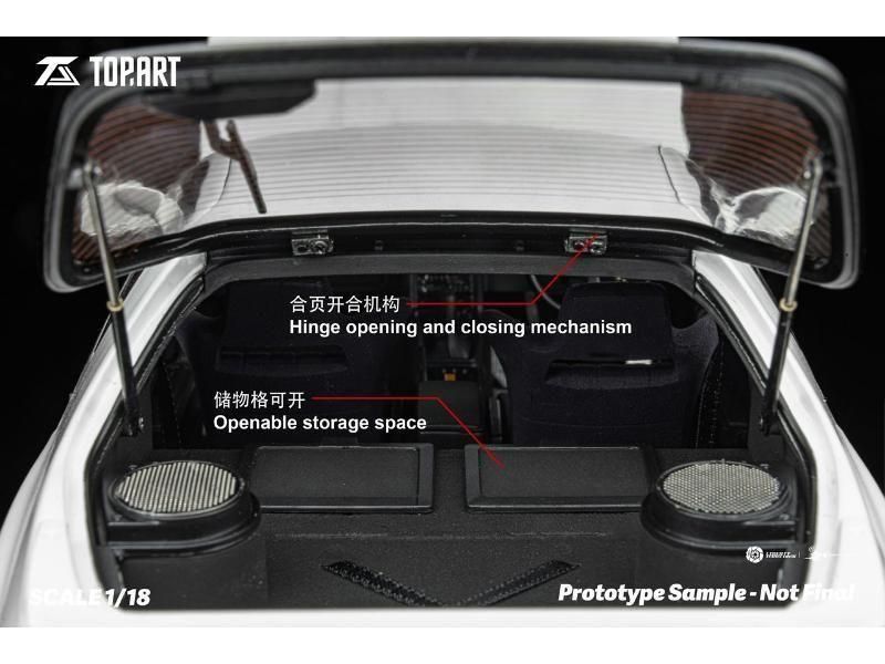 トップアートモデル】 1/18 マツダ RX7 FC3S 1989 ホワイトSilver