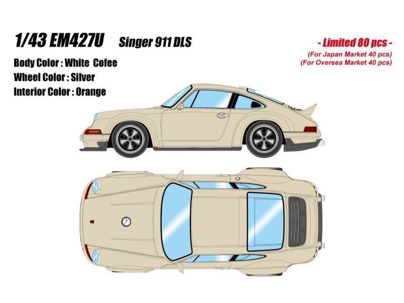 ミニ様ご予約 アイドロン】 1/43 シンガー 911 DLS ホワイトコーヒー 限定80台