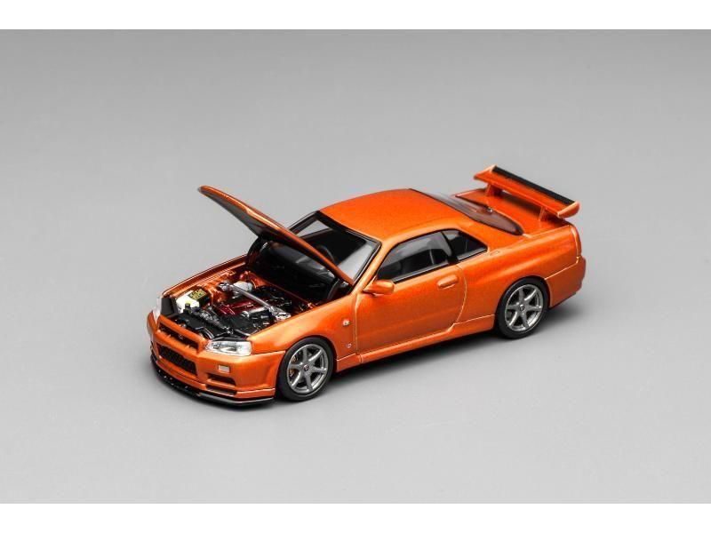モーターヘリックス】 1/64 日産スカイライン GT-R(R34) V-Spec