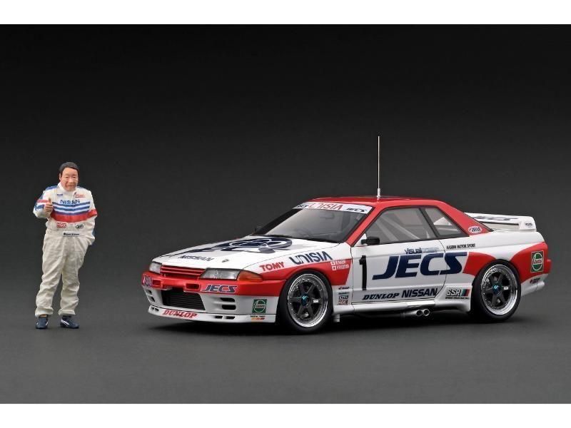 イグニッションモデル】 1/18 JECS SKYLINE (#1) 1992 JTC With Mr