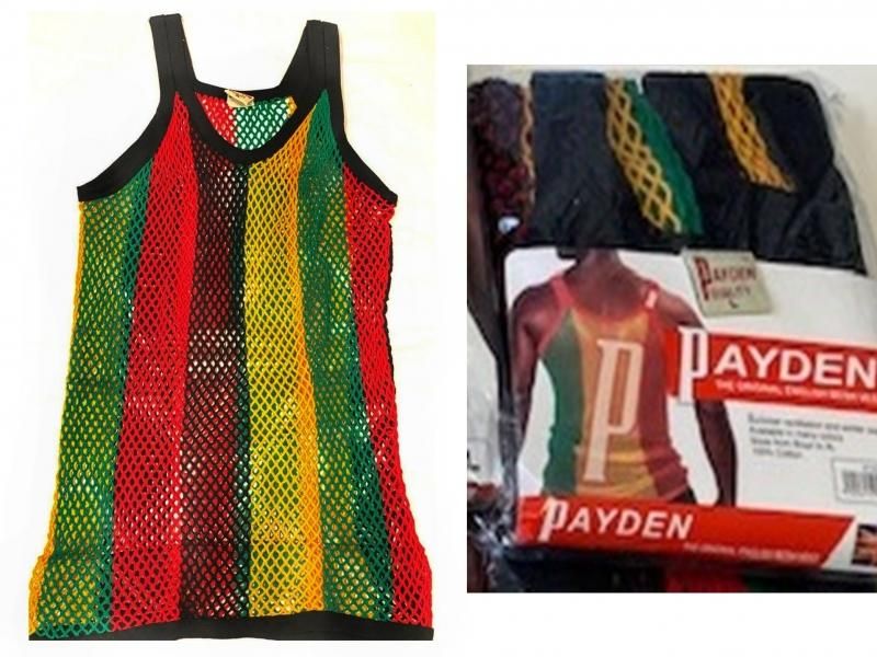 アミシャツ通販 PAYDEN メッシュタンクトップ ラスタ・ブラック