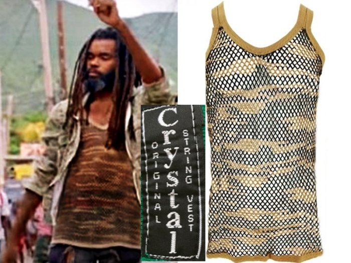 レゲエ網シャツ THE ORIGINAL ENGLISH MESH VEST アミシャツ REGGAE JAMAICA ジャマイカ / BROWN  ブラウン 茶