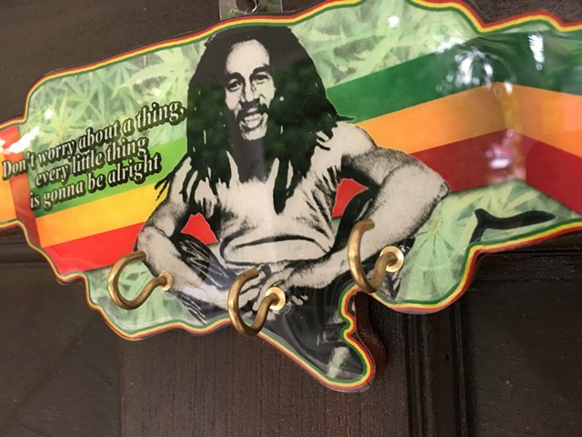 レゲエ雑貨 Bob Marley マリファナ フィールド柄 ジャマイカ地図壁掛 
