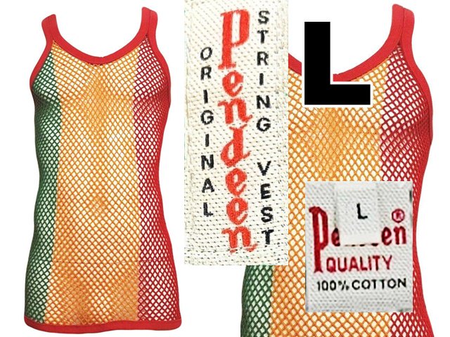 爆買い！】 レゲエ網シャツ THE ORIGINAL ENGLISH MESH VEST