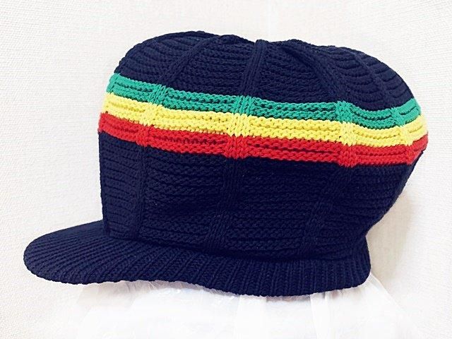 レゲエファッション帽子☆RASTA帽子 ドレッド・ヘア用タム帽
