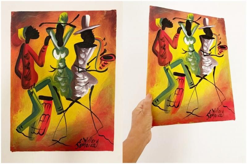 レゲエグッズ ジャマイカ芸術工芸品/ジャマイカ絵画アート