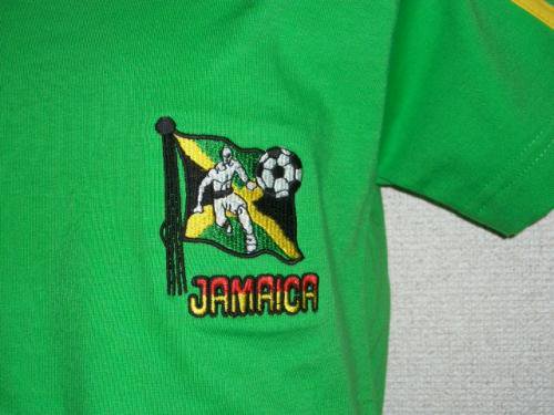 ジャマイカ購入品★サッカー刺繍Tシャツ