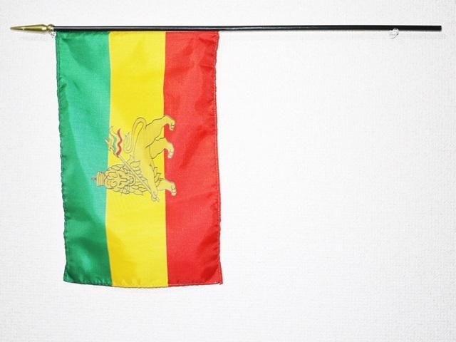 ショッピング・販売 RASTA ラスタ旗ライオン絵柄 棒付フラッグ ショッピング・販売 RASTA ラスタ旗ライオン絵柄 棒付フラッグ
