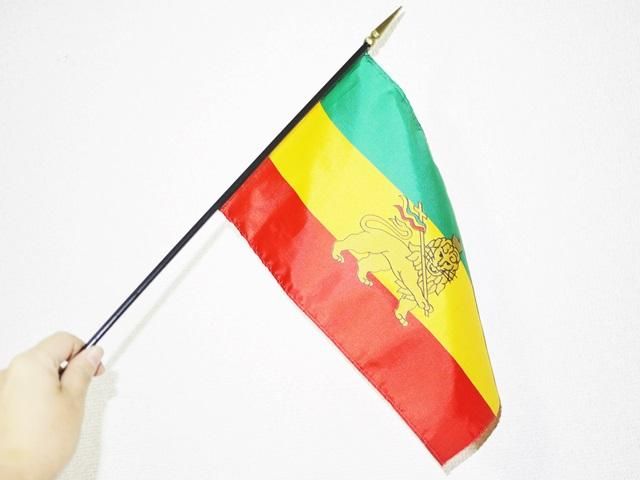 ショッピング・販売 RASTA ラスタ旗ライオン絵柄 棒付フラッグ ショッピング・販売 RASTA ラスタ旗ライオン絵柄 棒付フラッグ