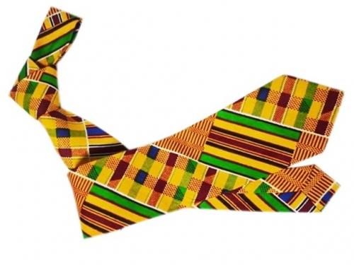 メンズファッション ネクタイ アフリカ布ケンテ柄A African Kente tie ☆レゲエグッズ通販 レゲエショップ☆レゲエマート☆REGGAE  MART☆