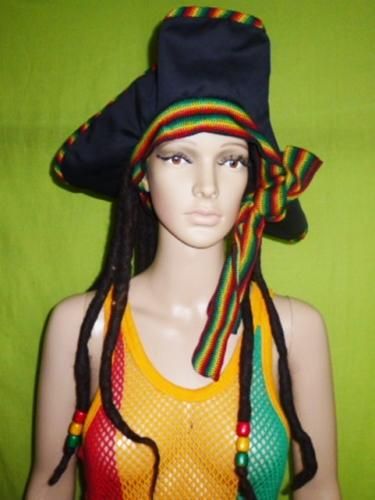 海賊・パイレーツ仮装用・コスプレ小物 フェイク・ドレッドヘア付帽子