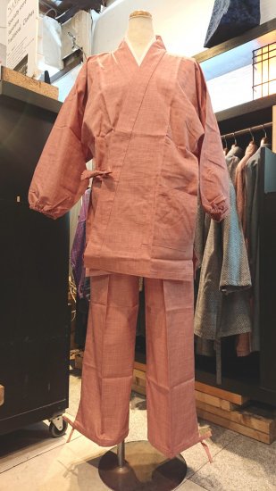 女性用作務衣(ピンク色)